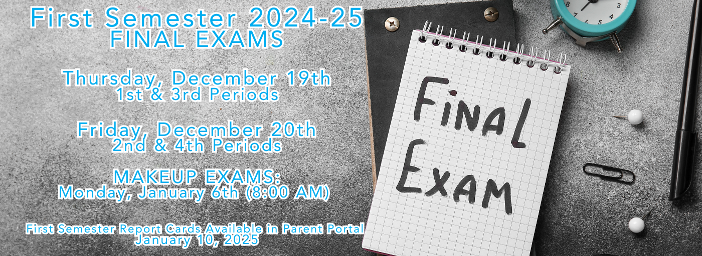 Final Exams (1st semeter) December 19&20